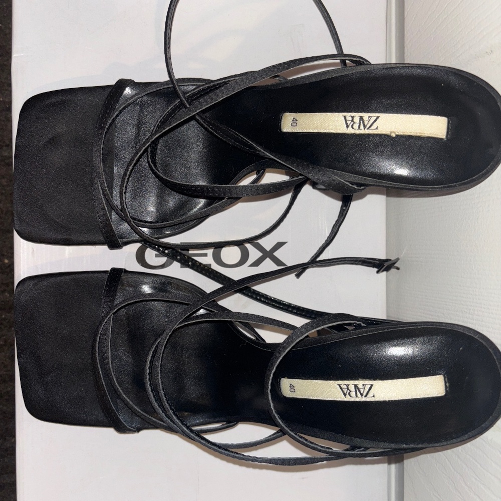 ZARA Strappy Sandal Heels - Size 40